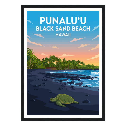 Punaluu Black Sand Beach