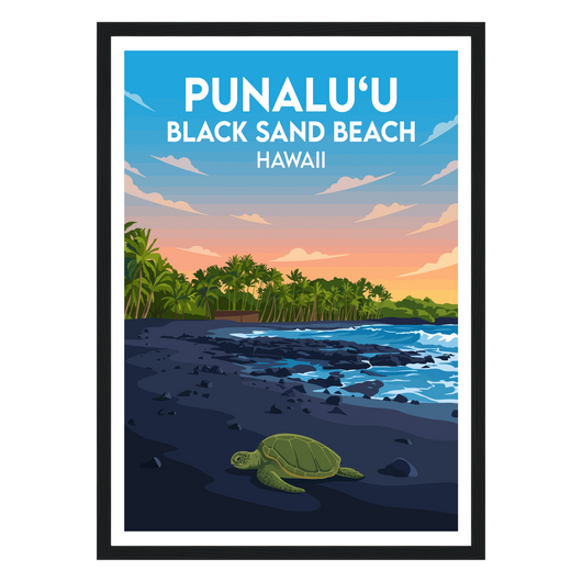 Punaluu Black Sand Beach