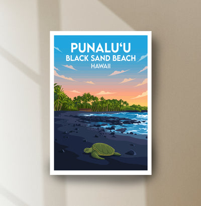 Punaluu Black Sand Beach