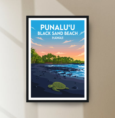 Punaluu Black Sand Beach