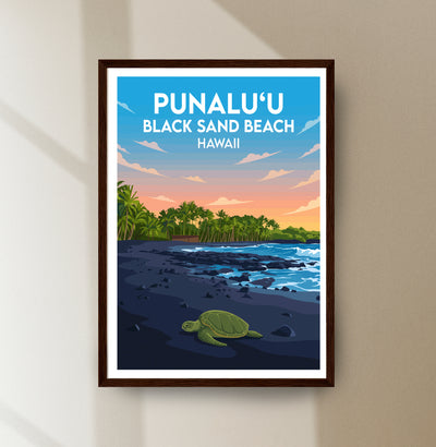 Punaluu Black Sand Beach