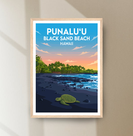 Punaluu Black Sand Beach