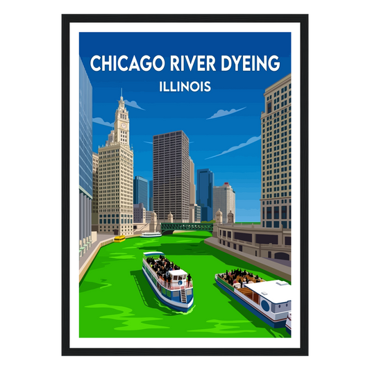 Chicago River Dyeing